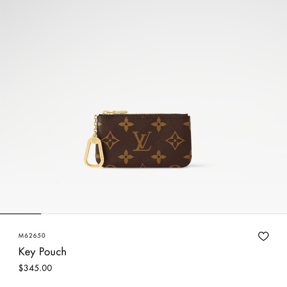 Louis Vuitton Monogram Brown and Gold Key Pouch - Picture 1 of 15